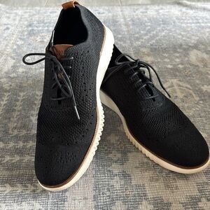 Cole Haan Men's Black Knit Oxfords